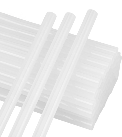 Batoane silicon pistol lipit 11x250mm albe adeziv termofuzibil 42 buc 1kg (KD11261) [1]
