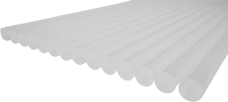 Batoane silicon pistol lipit 11x250mm albe adeziv termofuzibil 42 buc 1kg (KD11261) [5]