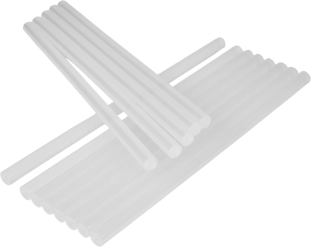 Batoane silicon pistol lipit 11x250mm albe adeziv termofuzibil 42 buc 1kg (KD11261) [6]