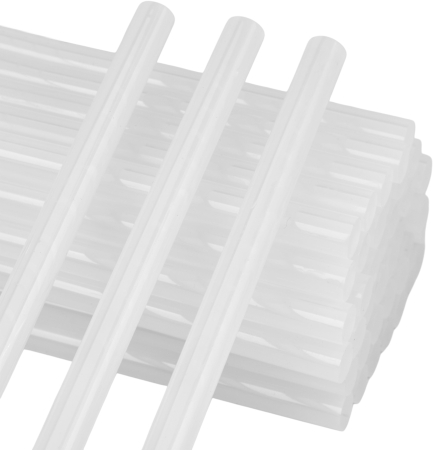 Pistoale pentru silicon - Batoane silicon pistol lipit 11x250mm albe adeziv termofuzibil 42 buc 1kg (KD11261)