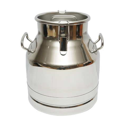 Produse noi (necategorizate) - Bidon de inox pentru lapte cu capac 20L aparat de muls vaci DISED65 (BK90553)