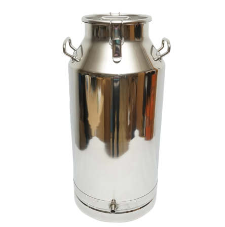 Ferma - Bidon inox pentru lapte 50L cu capac si robinet pentru aparat de muls vaci DISED68 (BK90556)