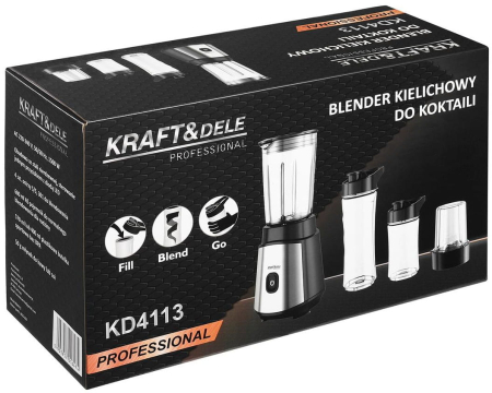 Blender cu recipiente, 570ml  400 ml, 1500 W + 2 sticle (KD4113 ) [9]