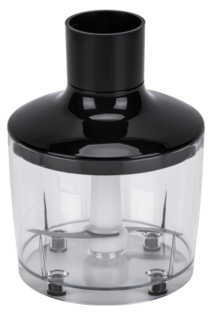 Blender de mana 1500W multifunctional cu doua trebe de viteza Turbo 4 lame otel inoxidabil tocator recipient + accesorii (KD4181) [2]