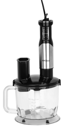 Blender de mana 1500W multifunctional cu doua trebe de viteza Turbo 4 lame otel inoxidabil tocator recipient + accesorii (KD4182) [1]
