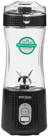 Blender portabil fara fir USB-C 380ML negru 2x3000mAh (KD4170) [4]
