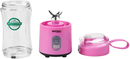 Blender portabil fara fir USB-C 380ML roz 2x3000mAh (KD4172) [2]
