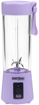 Blender portabil fara fir USB-C 400ML mov 2x3000mAh (KD4175) [3]