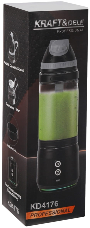 Blender portabil fara fir USB-C 700ML negru 2x2500mAh (KD4176) [16]