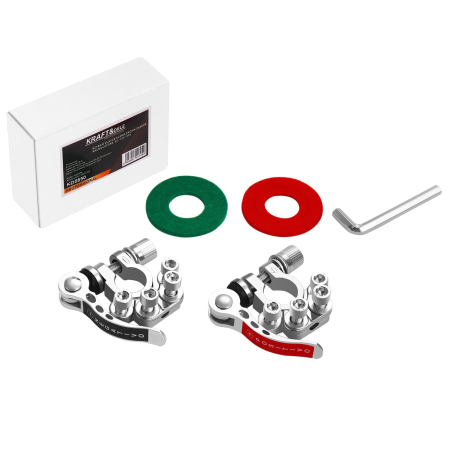 Produse noi (necategorizate) - Borne cleme profesionale baterie cu patru terminale si cleme eliberare rapida (KD5850)