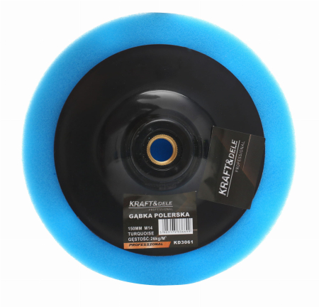 Burete pentru lustruit polisat 150mm M14 albastru 26 kgm³ (KD3061) [4]