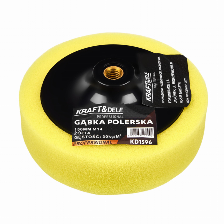 Produse noi (necategorizate) - Burete pentru lustruit polisat 150mm M14 galben 25 kgm³ (KD1596)