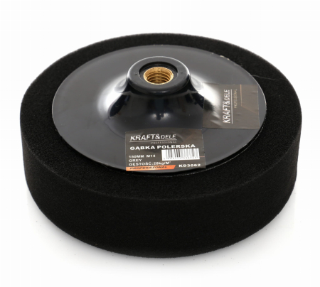 Burete pentru lustruit polisat 150mm M14 negru 28 kgm³ (KD3062) [0]