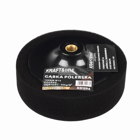 Produse noi (necategorizate) - Burete pentru lustruit polisat 150mm M14 negru 30 kgm³ (KD1594)