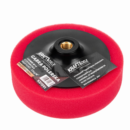Burete pentru lustruit polisat 150mm M14 rosu 22 kgm³ (KD1593) [5]
