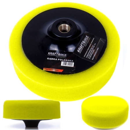 Produse noi (necategorizate) - Burete pentru lustruit polisat 180mm M14 galben 25 kgm³ (KD1598)