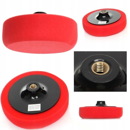 Produse noi (necategorizate) - Burete pentru lustruit polisat 180mm M14 rosu 22 kgm³ (KD1597)