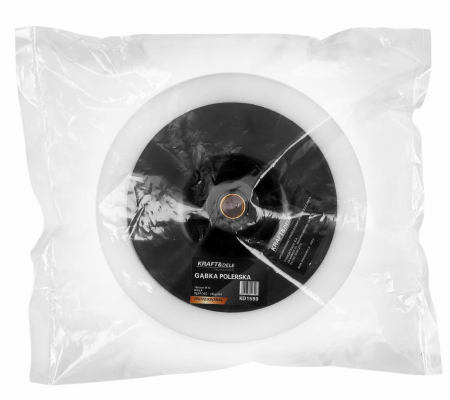 Burete pentru lustruit polisat alb 180mm M14 alb 28 kgm³ (KD1599) [3]