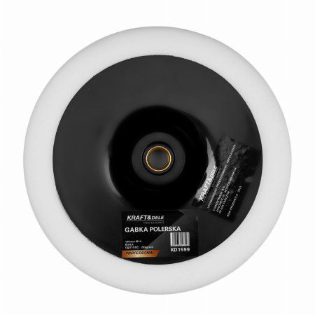 Burete pentru lustruit polisat alb 180mm M14 alb 28 kgm³ (KD1599) [1]