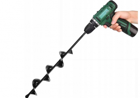 Burghiu foreza pamant 10x30cm pentru aparat gaurit filetanta mini burghiu (S11554) [1]