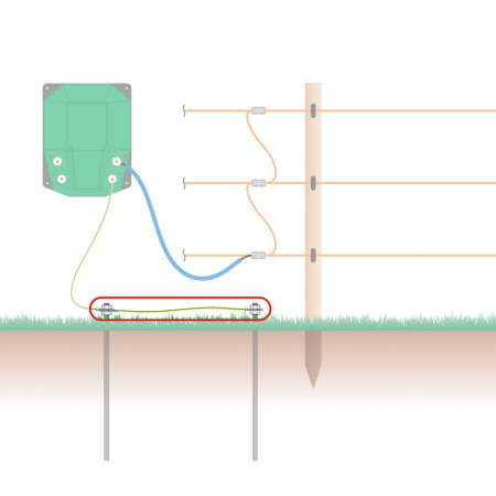 Cablu de legătură pentru împământări multiple cu bare metalice M12 (AGR0570) [1]