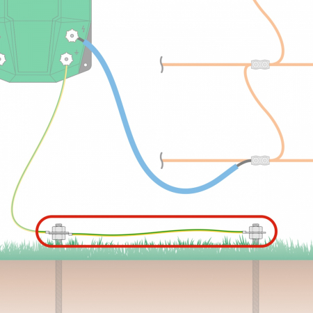 Cablu de legătură pentru împământări multiple cu bare metalice M12 (AGR0570) [2]
