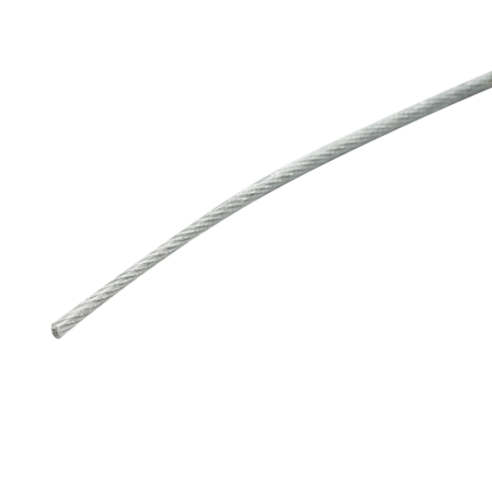 Cablu otel galvanizat cu invelis PVC fi 3mm, fire 6x7+FC, sarcina maxima 230Kg, greutate 5.07Kg, 250m/rola (DISSW36) [2]