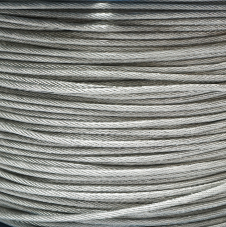 Cablu otel galvanizat cu invelis PVC fi 3mm, fire 6x7+FC, sarcina maxima 230Kg, greutate 5.07Kg, 250m/rola (DISSW36) [1]