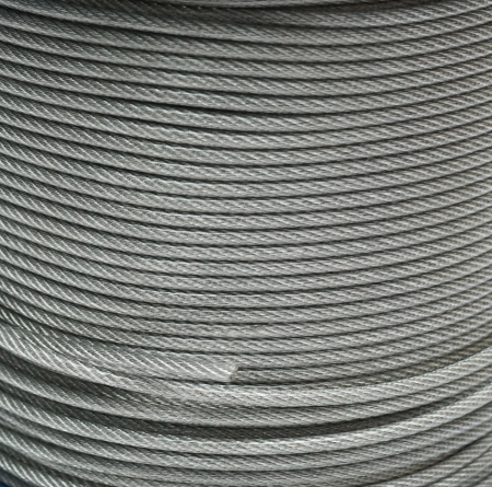 Cablu otel galvanizat cu invelis PVC fi 4mm, fire 6x7+FC, sarcina maxima 539Kg, greutate 8.08Kg, 200m/rola (DISSW37) [1]