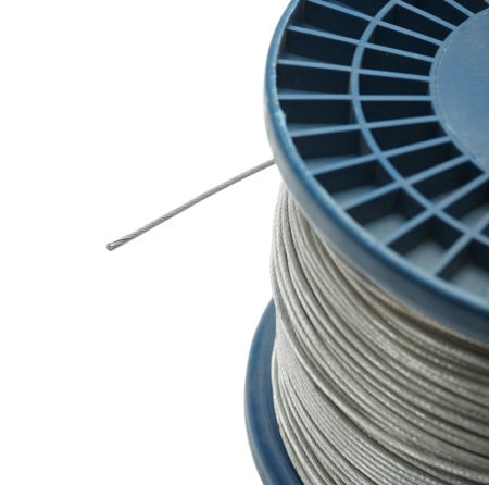 Cablu otel galvanizat fi 2mm, fire 1x19, sarcina maxima 80Kg, greutate 4.8Kg, 250m/rola (DISSW39) [2]