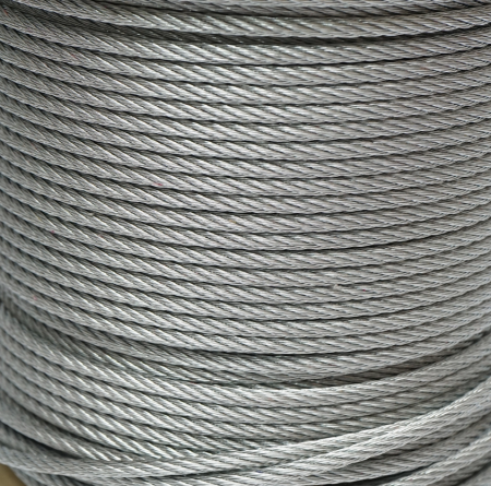 Cablu otel galvanizat fi 5mm, fire 6x7, sarcina maxima 1460Kg, greutate 13.1Kg, 150m/rola (DISSW42) [1]