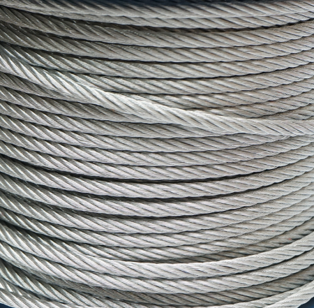 Cablu otel galvanizat fi 6mm, fire 6x19, sarcina maxima 1960Kg, greutate 12.5Kg, 100m/rola (DISSW43) [1]