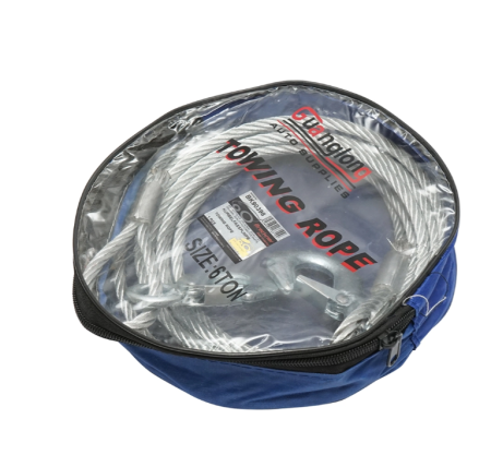 Cablu/sufa metalic de remorcare cu carlig cu autoblocare 3,4m fi 9mm, sarcina maxima 6T DISDG27 (BK90396) [2]