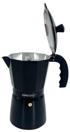 Espressor moka aluminiu negru, 6 cesti (KH-1883) [2]
