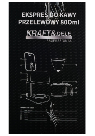 Cafetiera cu filtru 800 ml, 1200 W, filtru reutilizabil, Pause & Serve (KD4287) [20]