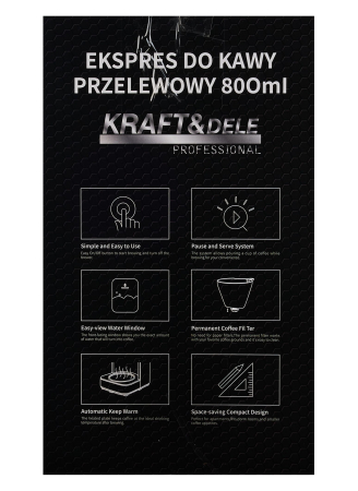 Cafetiera cu filtru 800 ml, 1200 W, filtru reutilizabil, Pause & Serve (KD4287) [22]