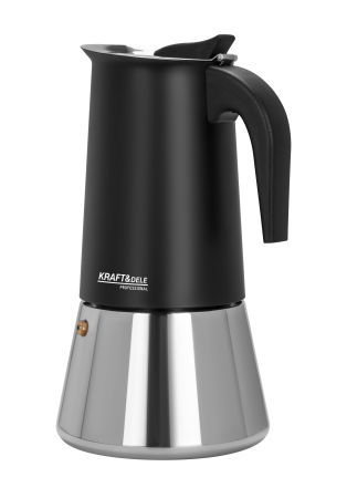 Cafetiera Moka inox 12 cesti pentru cafea espresso pe aragaz (KD4275) [2]