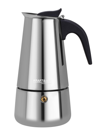 Casa - Cafetiera Moka inox 300 ml 6 cesti pentru cafea pe aragaz (KD4272)