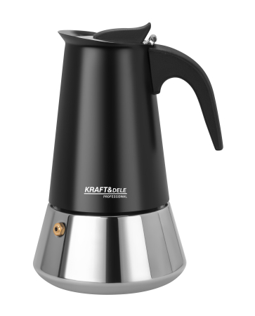 Casa - Cafetiera Moka inox 300 ml 6 cesti pentru cafea pe aragaz (KD4274)