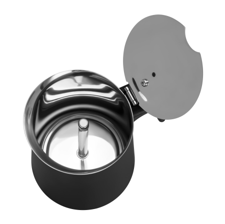 Cafetiera Moka inox 300 ml 6 cesti pentru cafea pe aragaz (KD4274) [3]