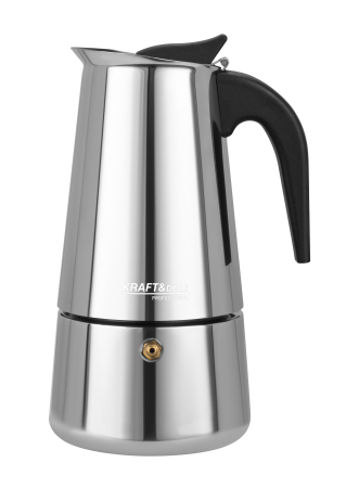 Casa - Cafetiera Moka inox 500 ml 10 cesti pentru cafea pe aragaz  (KD4273)
