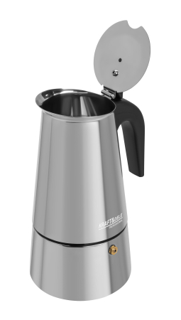 Cafetiera Moka inox 500 ml 10 cesti pentru cafea pe aragaz  (KD4273) [3]