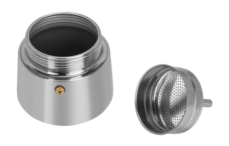 Cafetiera Moka inox 500 ml 10 cesti pentru cafea pe aragaz  (KD4273) [6]