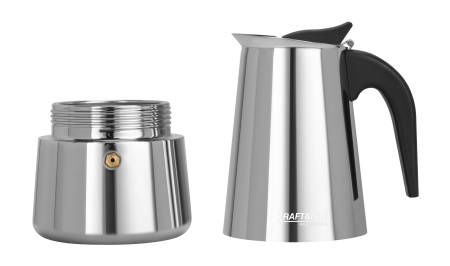 Cafetiera Moka inox 500 ml 10 cesti pentru cafea pe aragaz  (KD4273) [4]