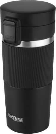 Cana termica 450ml otel inoxidabil pereti dubli etansa deschidere push silicon antiderapant (KD4266) [4]