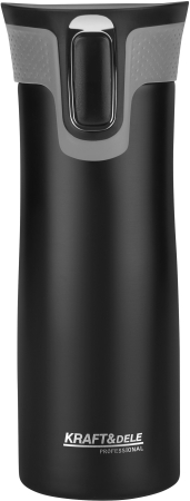 Cana termica 500ml otel inoxidabil pereti dubli etansa deschidere one touch silicon antiderapant (KD4268) [2]