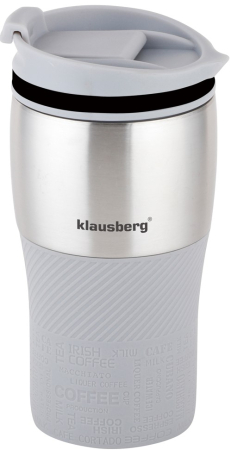 Cani si pahare - Cana termica din otel inoxidabil gri 320 ml  (KB-7626)