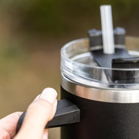 Cana termos 1100 ml din otel inoxidabil cu pai si capac rabatabil pentru bauturi (KB-7942) [8]