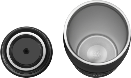 Cana termos din inox 480ml, izolatie in vid, neagra (KD4265) [3]