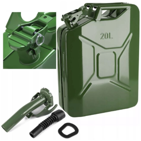 Auto / Moto - Canistra de metal pentru combustibil cu palnie 20L (KD5440)